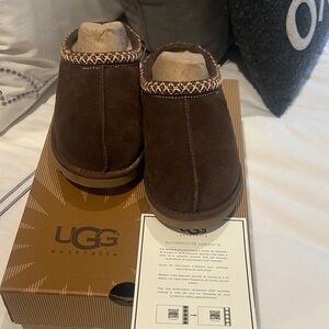 UGG Kids Brown Suede Slippers